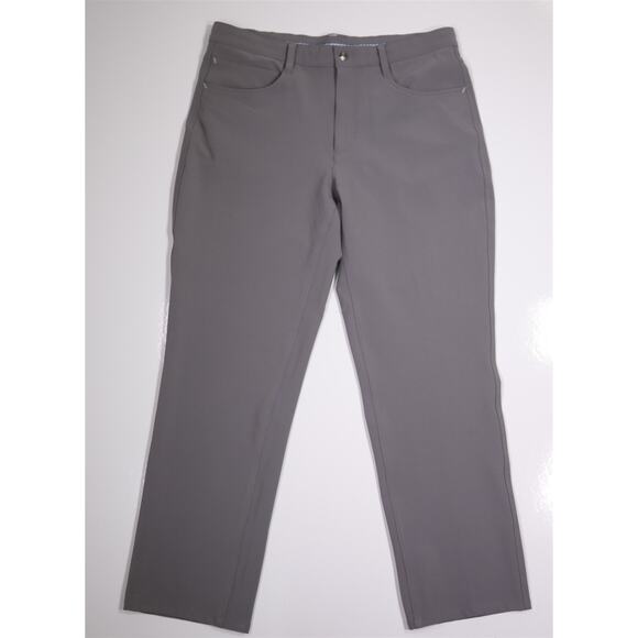 Footjoy Athletic Fit Gray Performance 5 Pocket Pants Trousers Men's 34x30 - Picture 2 of 7